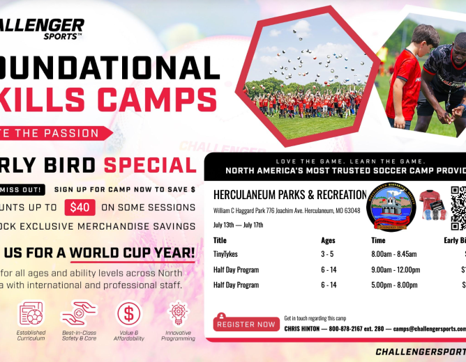 Summer Foundational Skills Camps Coming to Herculaneum – Early Bird Discount Available!