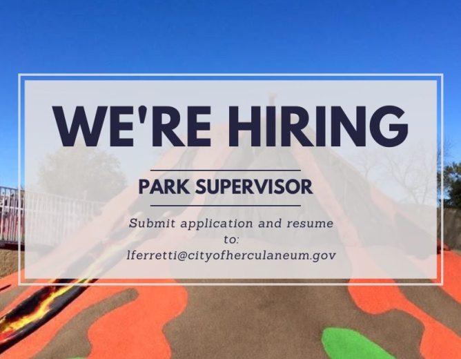 Now Hiring – Park Supervisor